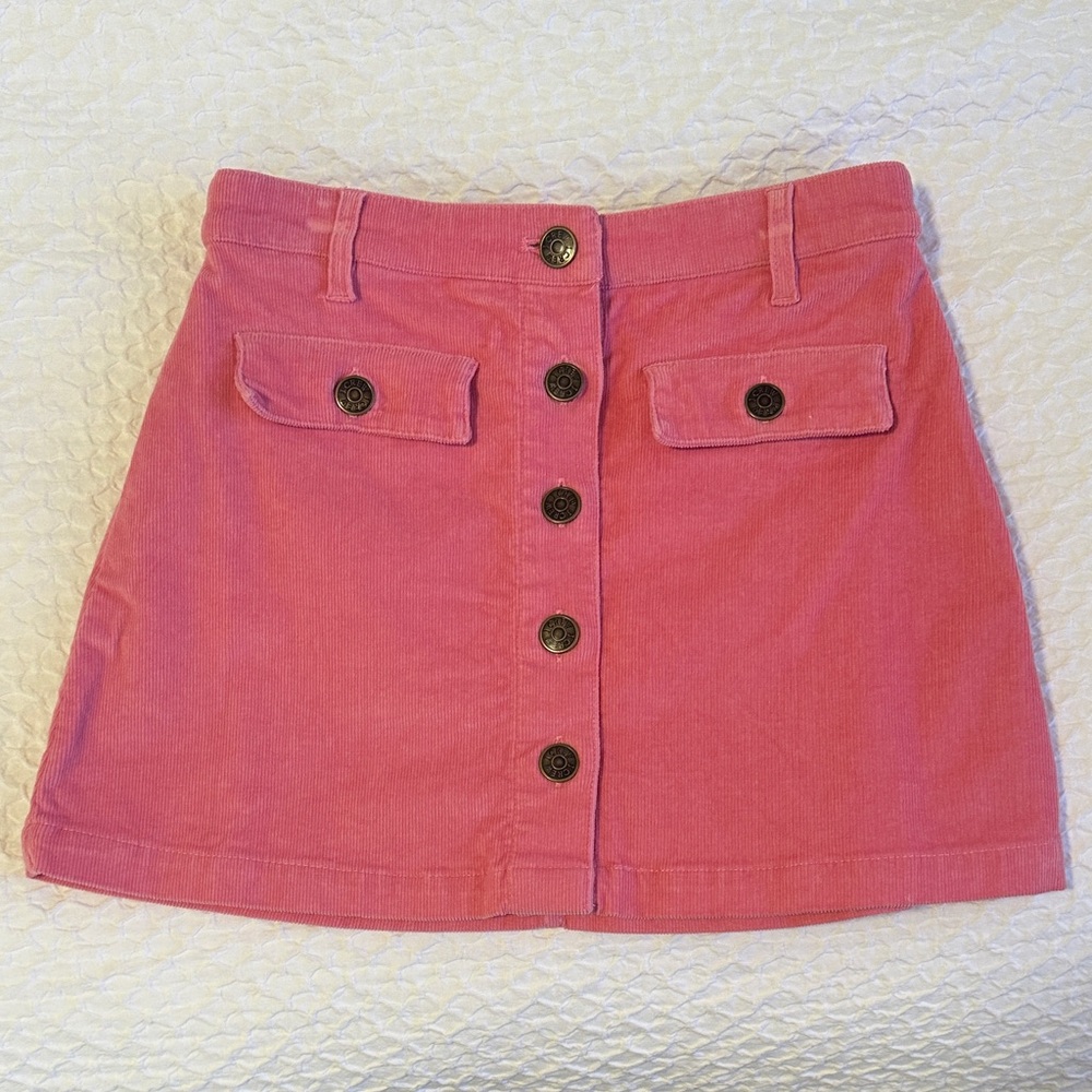 Crewcuts pink corduroy skirt